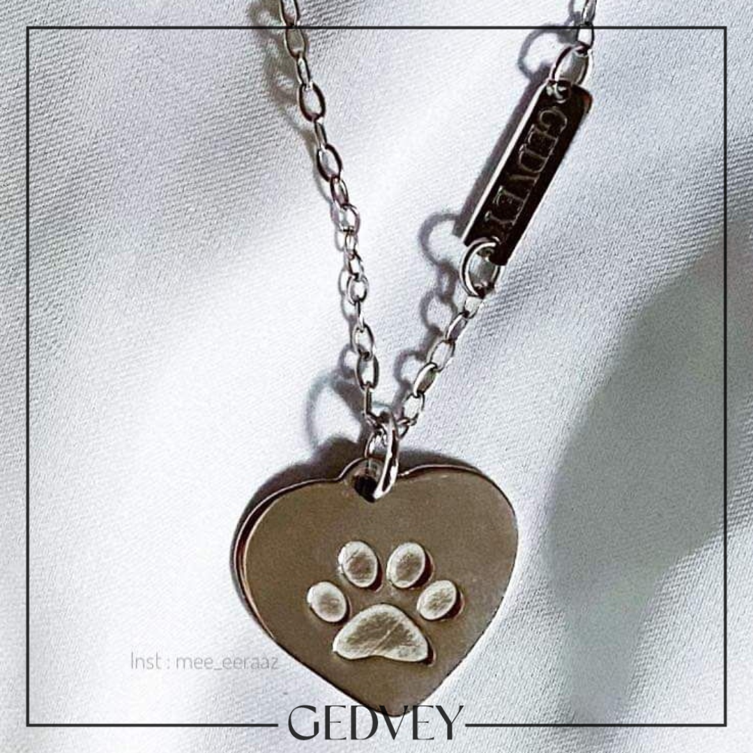 Pet Handprint Necklace 925 Sterling Silver