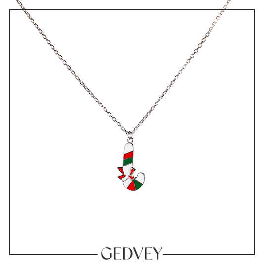 Christmas Candy Necklace 925 Sterling Silver