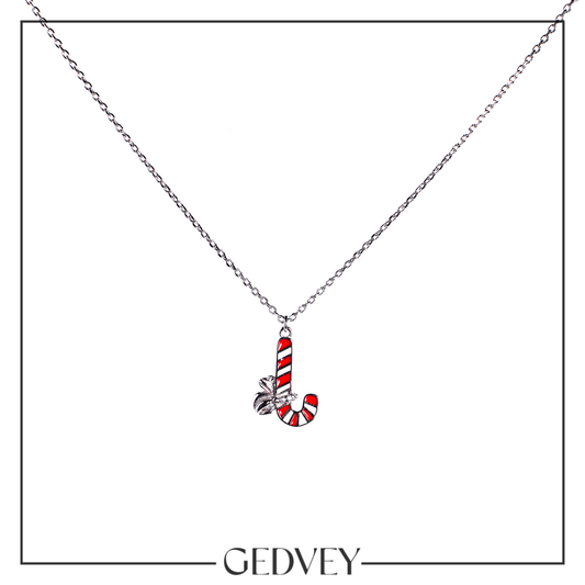Christmas Candy Necklace 925 Sterling Silver