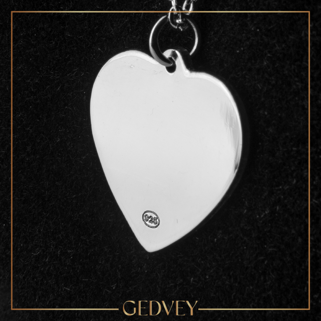 Engrave Your Name Or Your Special Date On Heart Shape 925 Sterling Silver